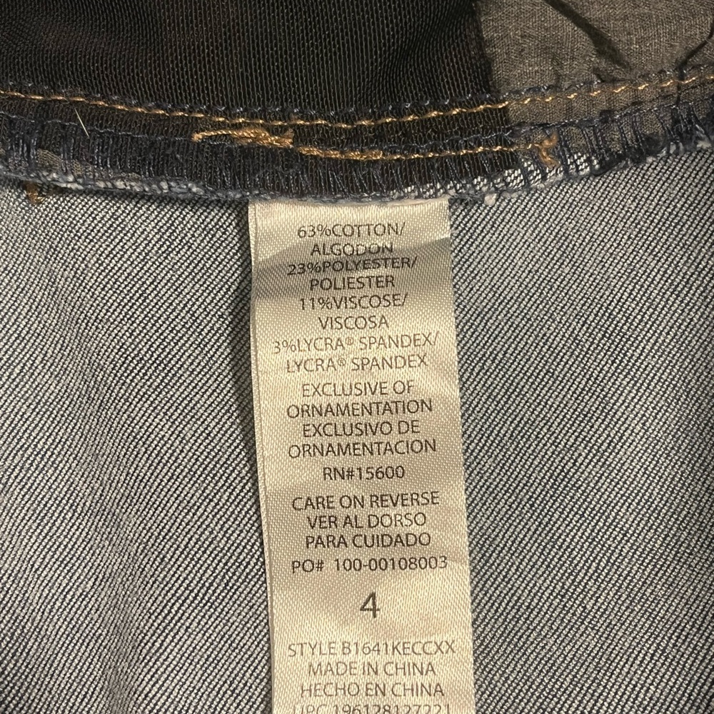 Democracy Ab Technology Flattering Modern Tapered Leg Stretch Jeans, Sz 4, Blue - Picture 7 of 8